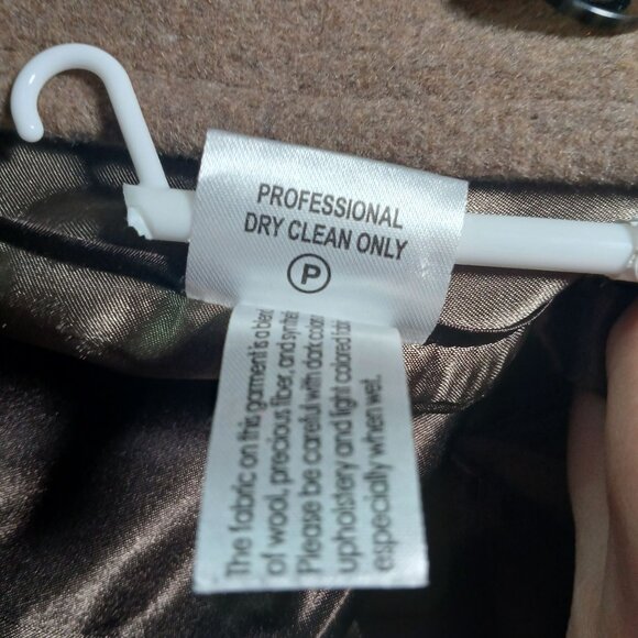 Calvin Klein Womens Wool Blend Button-Front Peacoat Petite Large Classic Warm Ou - Picture 3 of 16